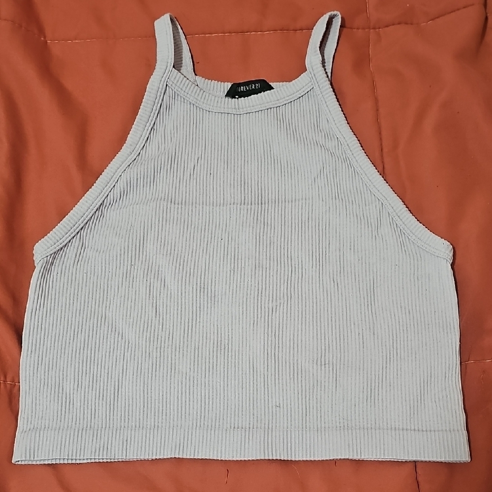 Forever 21 Light Purple Ribbed Crop Top